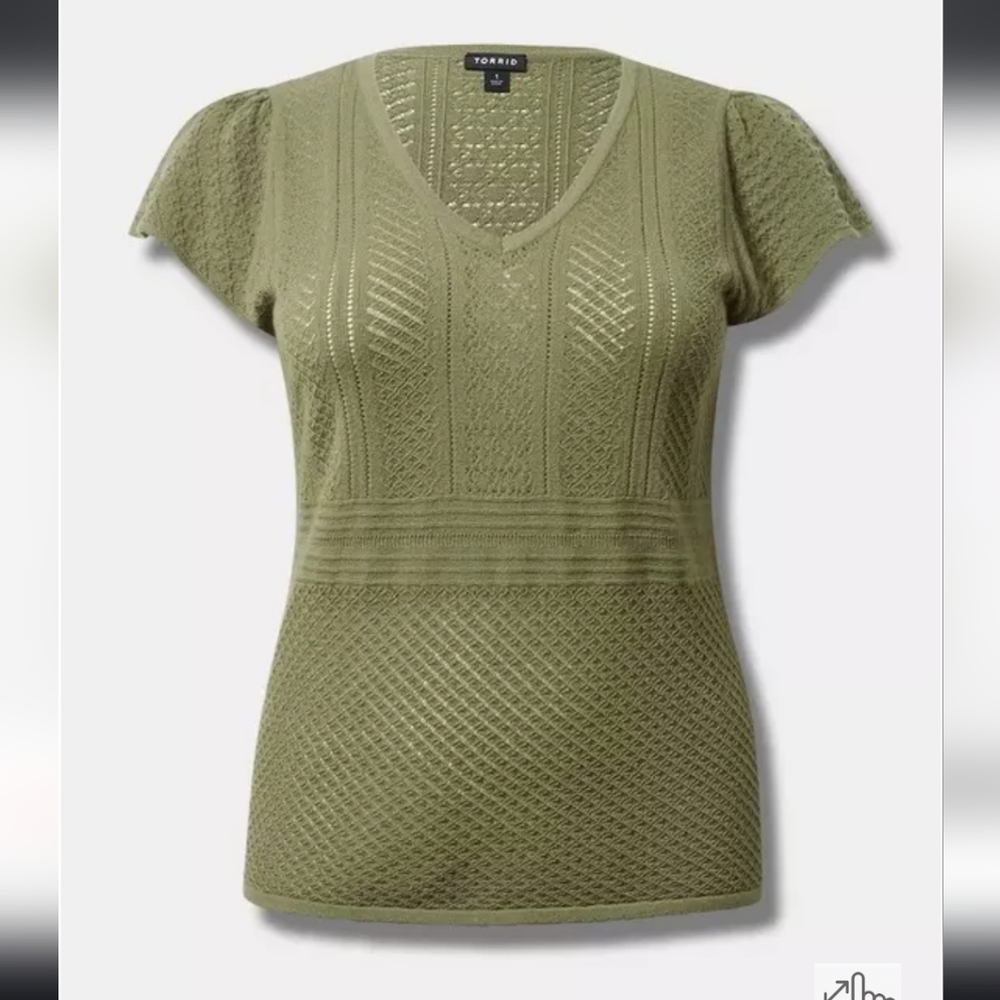 TORRID Everyday Soft Pullover Pointelle Sweater